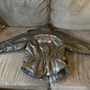 Young Girls Harley Davidson Biker Jacket
